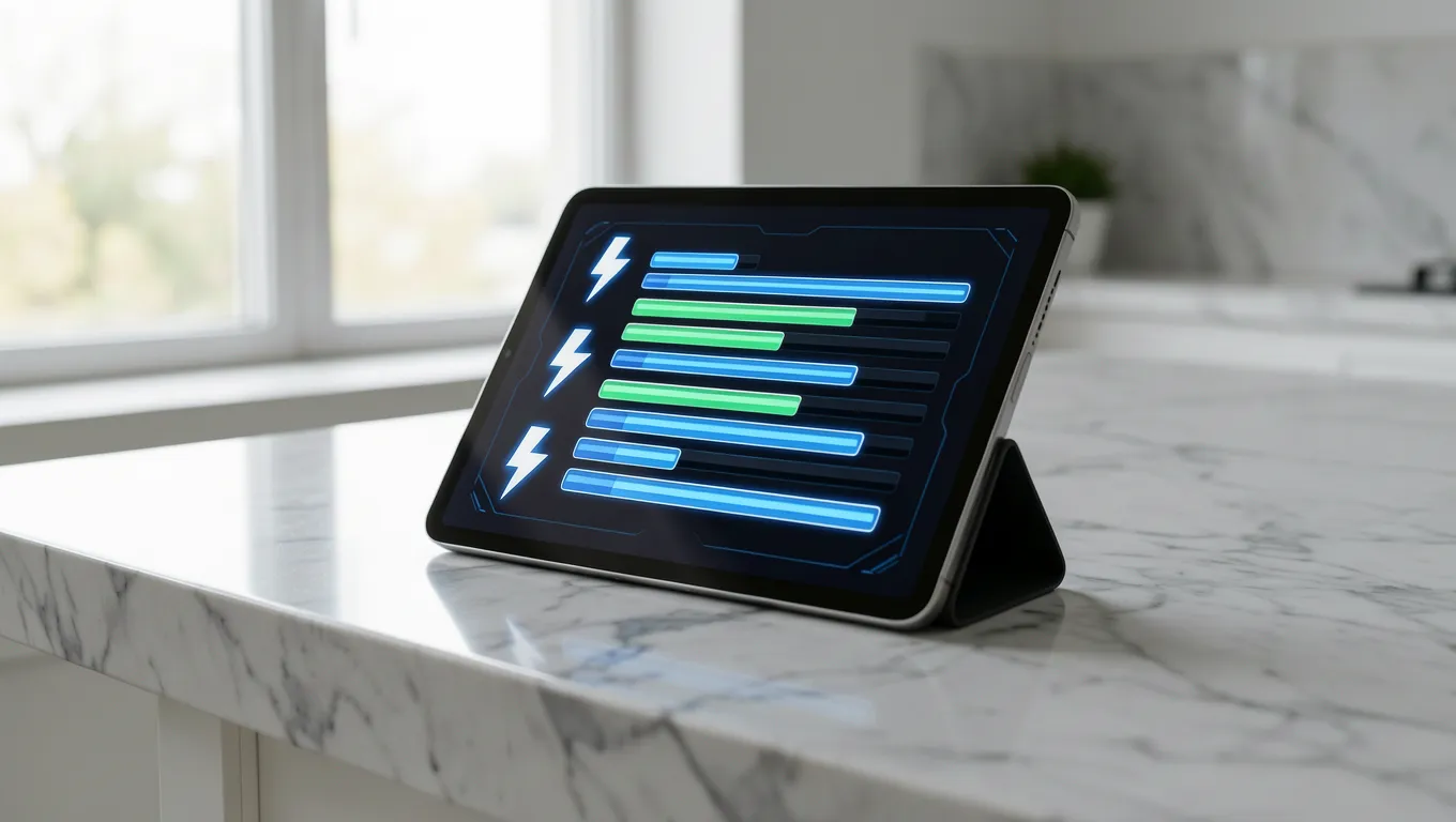 Digital tablet displaying rapid personal loans online application progress