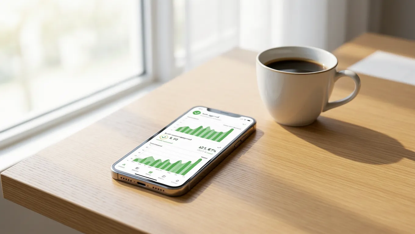 A person checking installment personal loans online via a mobile device in 2026.