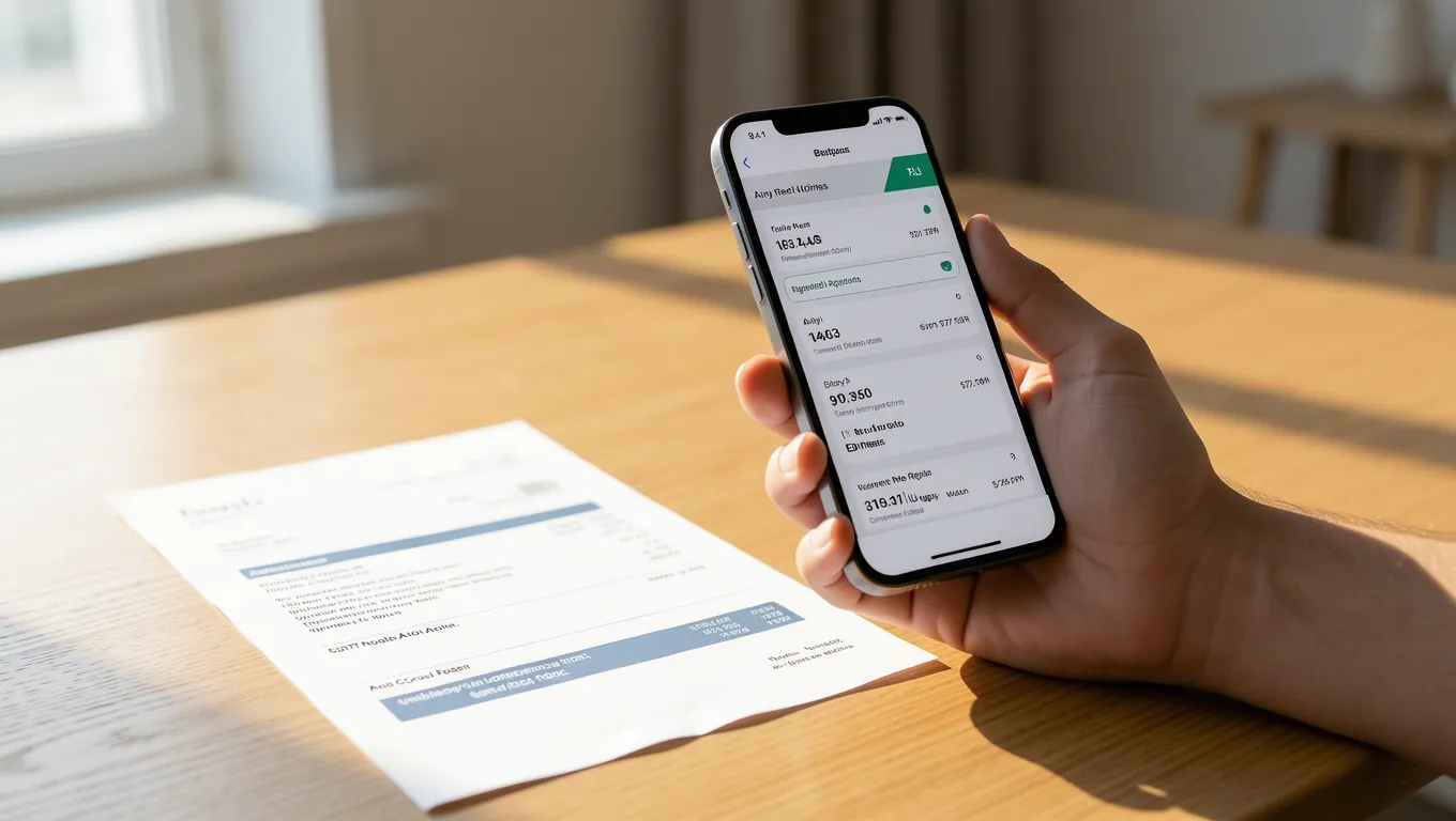 Person using a smartphone for quick small cash loans online to cover emergency bills
